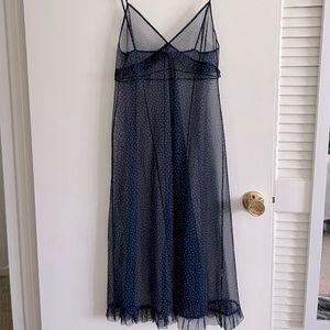Sheer polka dot Zara dress